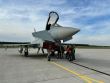 Lietadlá Eurofighter Typhoon na leteckej základni Kuchyňa