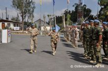 Prv oficilna nvteva hlavnej vojenskej veliteky v Sektore 4 na Cypre