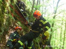Súčinnostné cvičenie hasičov v pohorí Čergov