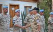 Nelnk generlneho tbu na inpekcii slovenskch vojakov opercie UNFICYP